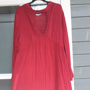 Wine Red Dress, Size L